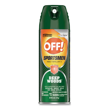 OFF!® Deep Woods Sportsmen Insect Repellent, 6 Oz Aerosol, 12-carton freeshipping - TVN Wholesale